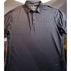 Nat Nast Mens Short Sleeve Button Front Shirt Size‎ XL Rayon Polyester 1541